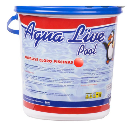 Aqualive Cloro P/ Piscina De 70% De 4 Kg 