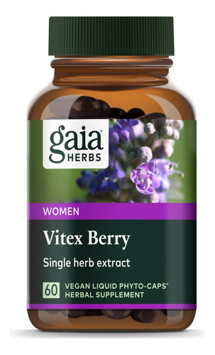 C&aacute;psulas Vitex Berry De Gaia Herbs, 751063144308, Paq