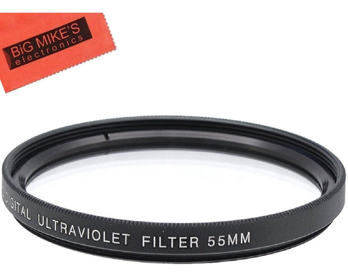 Filtro Uv De 2.165 in Para Nikon D3400, D5600 Con 18-55 Mm A