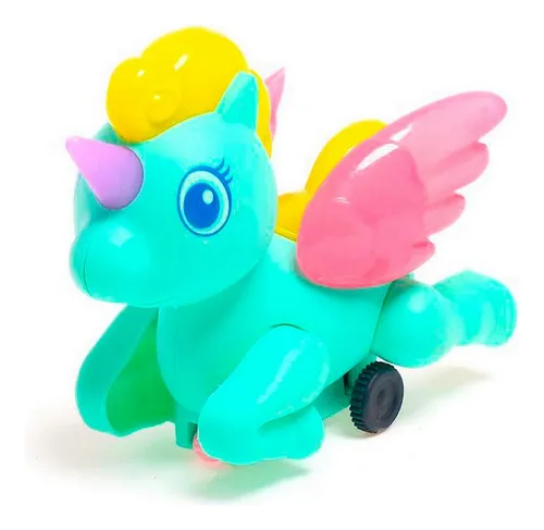 Carros De Cuerda Unicornio Pony Juguete Niñas X 4 Unidades
