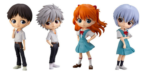 Figuras De Evangelion - Qposket - Pack De 4 Unidades