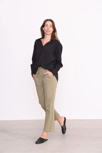 Blusa Mujer Lisa Bordada Escote En V Lara Yagmour