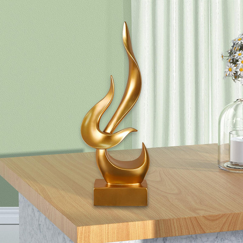 Estatua De Llama Abstracta, Estatuilla De Arte De Resina, M