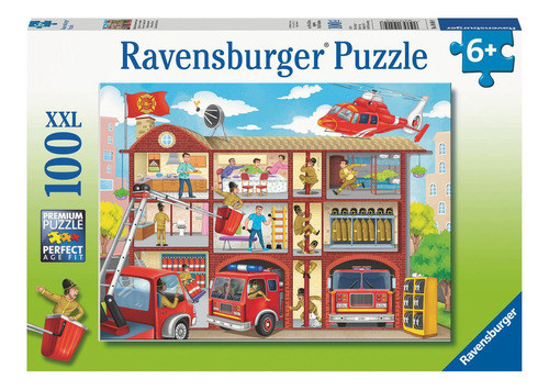 Puzzle Estación De Bomberos - 100 Piezas Ravensburger 010404