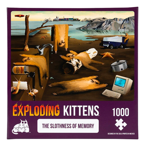 Puzzle 1000 Pz Exploding Kittens Dali Relojes Gato / Diverti
