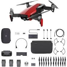 Drone Dji Mavic Air Rojo Fly More Combo 4k Bolso Baterias Rb