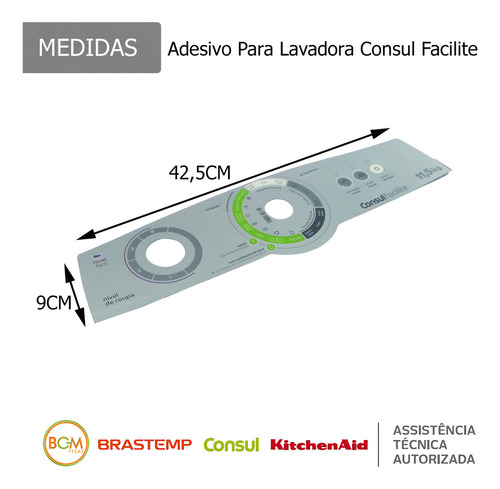 Painel Decoratibo Lavaroupas Consul Cwg12