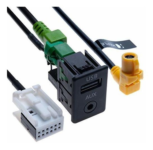 Interruptor Usb Aux Vehiculo Cable Conexion 4 Pin Arne 1