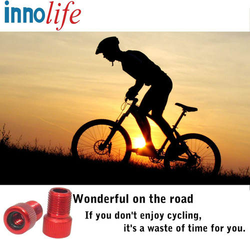 Innolife Aluminio Presta To Schrader Convertidor Adaptador D