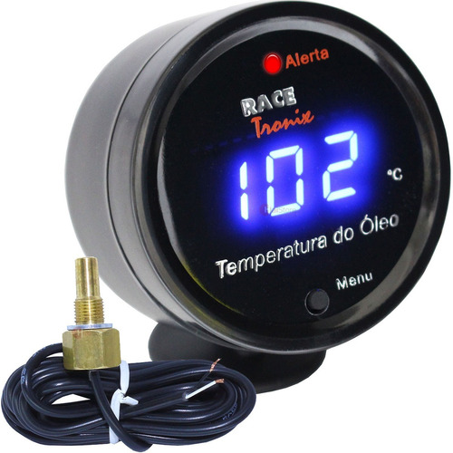 Medidor Temperatura Óleo Digital Racetronix Sensor Mini Copo