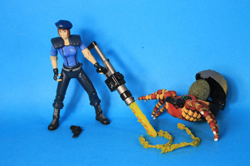 Jill Valentine & Web Spinner Resident Evil Toybiz (Usado)