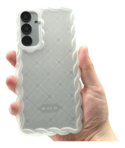 Funda + Mica Para Samsung A16 Case Protector Carcasa Rudo Crochet - Frosted Samsung A16