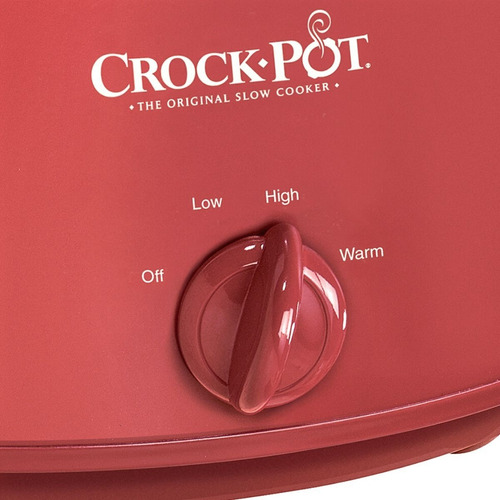 Imagen 4 de 7 de Crock-pot Olla De Cocción Lenta Roja Eléctrica 4qt (3.8 L)