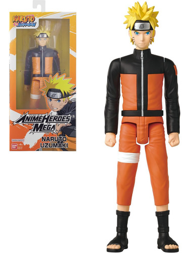 Figura Naruto Uzumaki Anime Heroes Mega 30 Cm - Envio Gratis