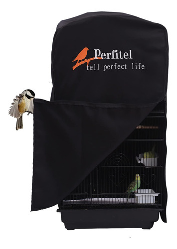 Perfitel Funda Para Jaula De Pajaros (negro) Para Buenas Noc