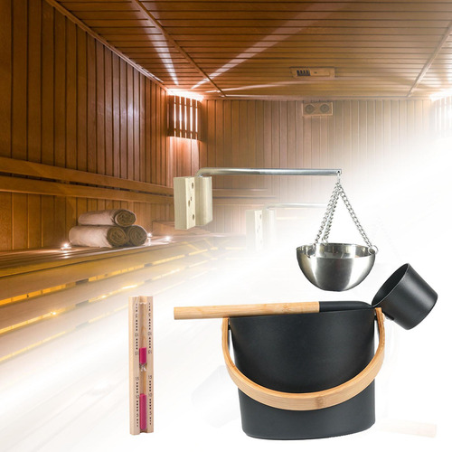 Cubo De Sauna De 7 L, Kit De Accesorios Para Spa Resistente