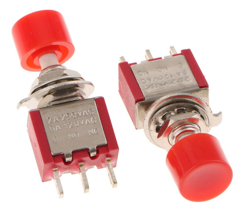 Remai 6 Mm 3 Pines Mini Botón Momentario Interruptor 2a