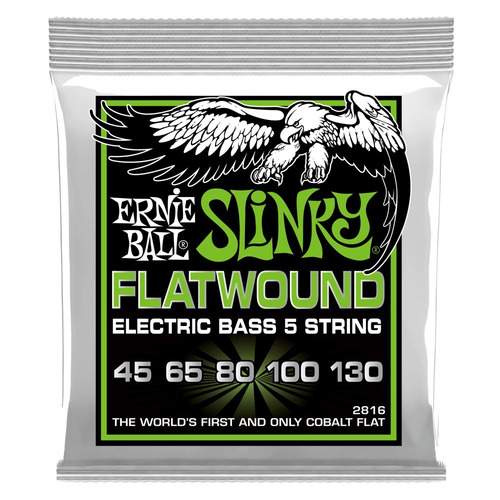 Cuerdas Bajo Ernie Ball 5c Regular Slinky 2816 Flat 45-130