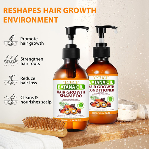 Set De Shampoo Y Acondicionador Con Aceite De Batana Shampoo