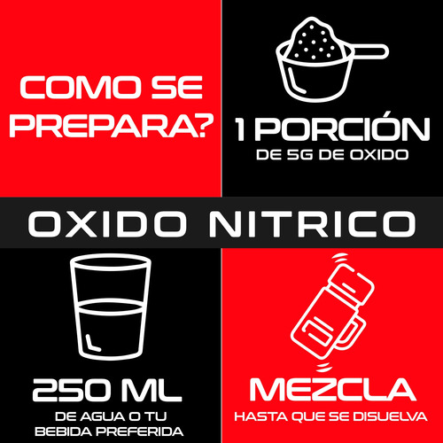 Óxido Nítrico Maximo Protein 1kg Pre Entreno 200 Servicios Naranja