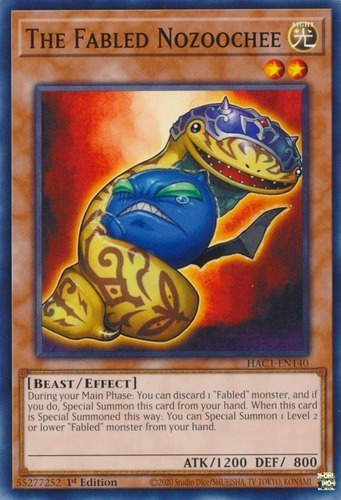 The Fabled Nozoochee (hac1-en140) Yu-gi-oh!