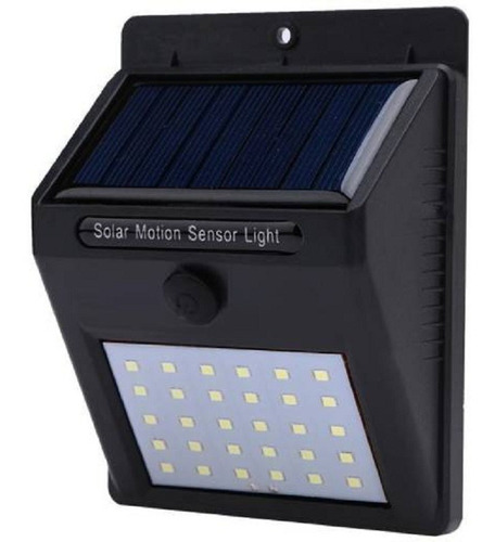 Lampara Solar De Pared Aplique Luz Led Potente