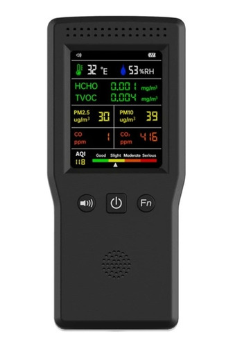 Monitor Medidor Calidad Aire Co2 Detector Usb, Tvoc Hcho 