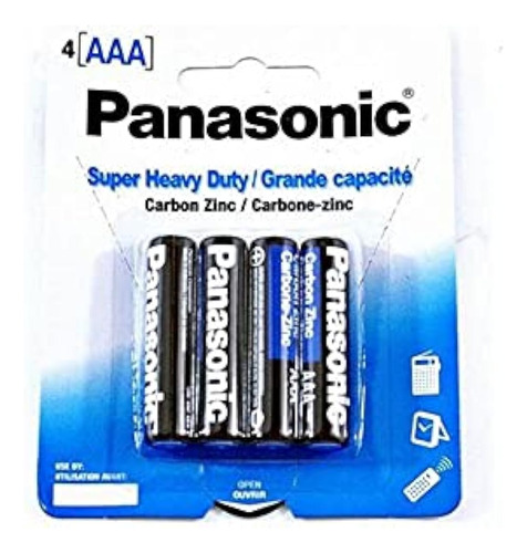 Batería Panasonic Aaa Super Heavy Duty Power 4 Pcs