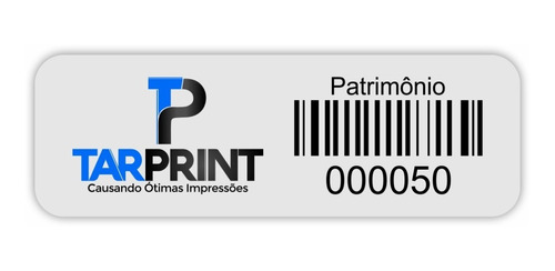 100 Etiquetas De Patrimônio Patrimonial Ativo Fixo Logística