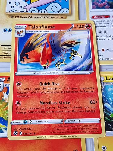 Talonflame 029/195,original De Pokemon Tcg,rara.