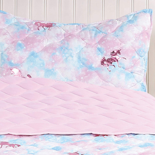 Set De Colcha De Unicornio Para Niñas Tadpoles De 2 Piezas