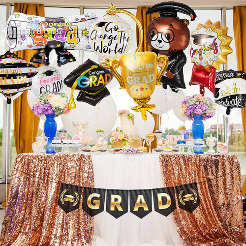 30pzs paquete de globos para graduación para helio regalos souvenirs graduación Fiesta decoración para graduación 2025