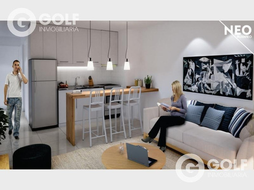 Vendo Monoambiente Hacia Atrás, En Construcción, Pocitos, Montevideo, Uruguay