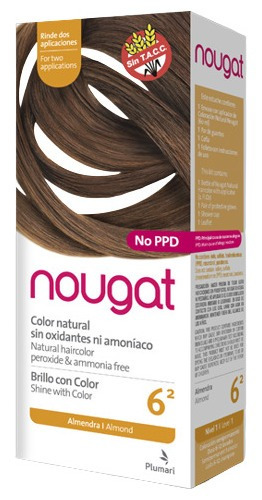 Kit Tintura Plumari  Nougat Brillo con color tono 6.2 almendra