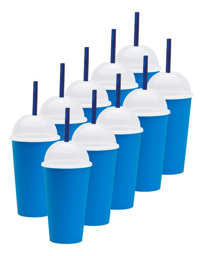 Paquete 25 Vasos Fiesta Para Bolo- Candy Bar Color Azul neón