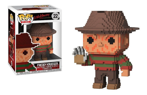 Funko Pop Freddy Krueger #25 Gamestop 8-bit (nes Colors)