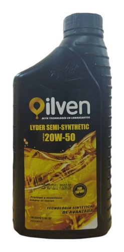 Aceite Semi-sintético 20w50 Oilven Tienda Las Mercedes  