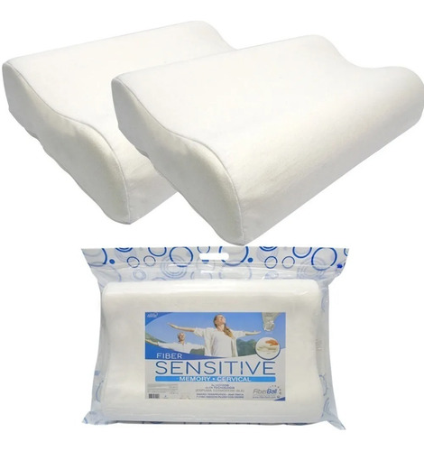 Combo 2 Almohadas Sensitive Cervical Fiberball