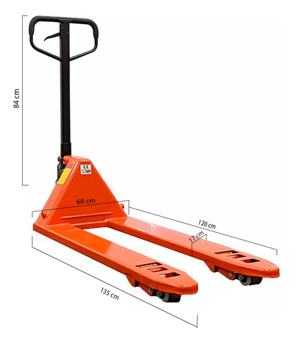 Zorra Hidráulica Reforz 3000 Kg Manual Industrial/comercial