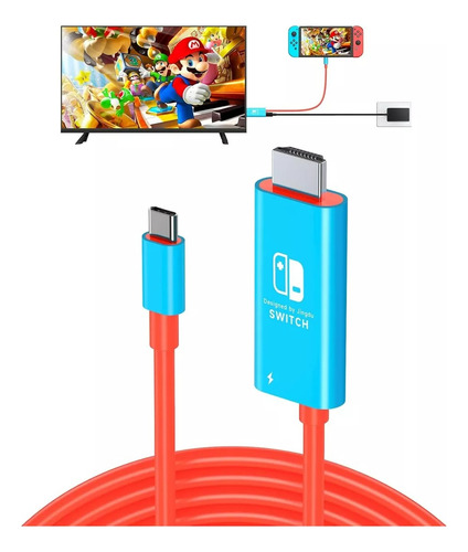 Cable Adaptador Tipo C A Hdmi Para Tv Nintendo Switch & Oled