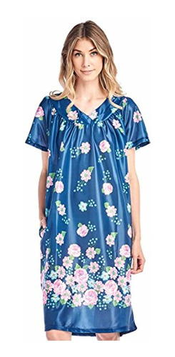 Casual Nights Women  S Short Sleeve Muumuu Lounger Dress