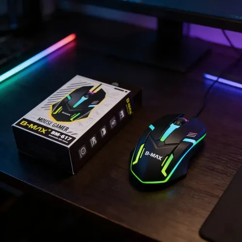 Mouse Gamer B-max Iluminação 7 Cores Bm-617 Preto | MercadoLivre