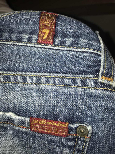 Jean 7 Seven For All Man Kind Hombre Como Nuevo
