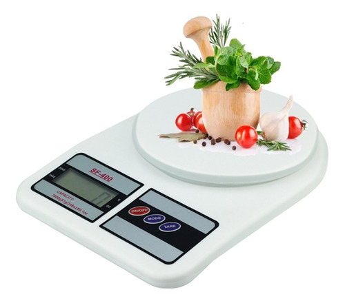 Balança Cozinha Digital Precisão Sf-400 Até 10kg Branco Top Capacidade máxima 10 kg
