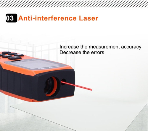 Imagen 4 de 8 de Medidor De Distancia Laser Wincha Laser- Lomvum