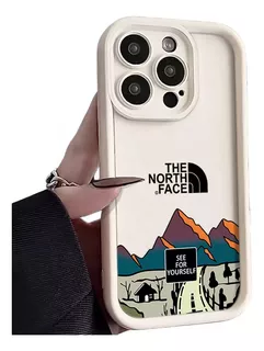 Capa De Telefone North Face Para iPhone 15/14/13/12/11 Pro