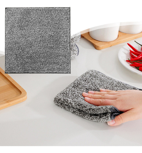 Paño De Limpieza De Mesa De Cocina En V, 10 Piezas, Fibra, D