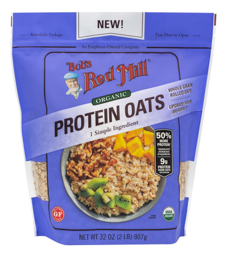 Bobs Red Mill High Protein Gf Rolled Oats 907g