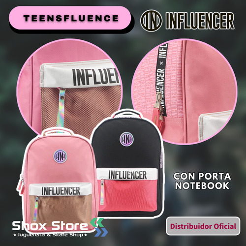 Mochila Influencer Escolar Urbana Impermeable Porta Notebook