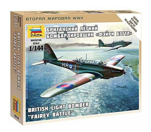 Zvezda Models Fairey Battle British Light Bomber Kit De Mode